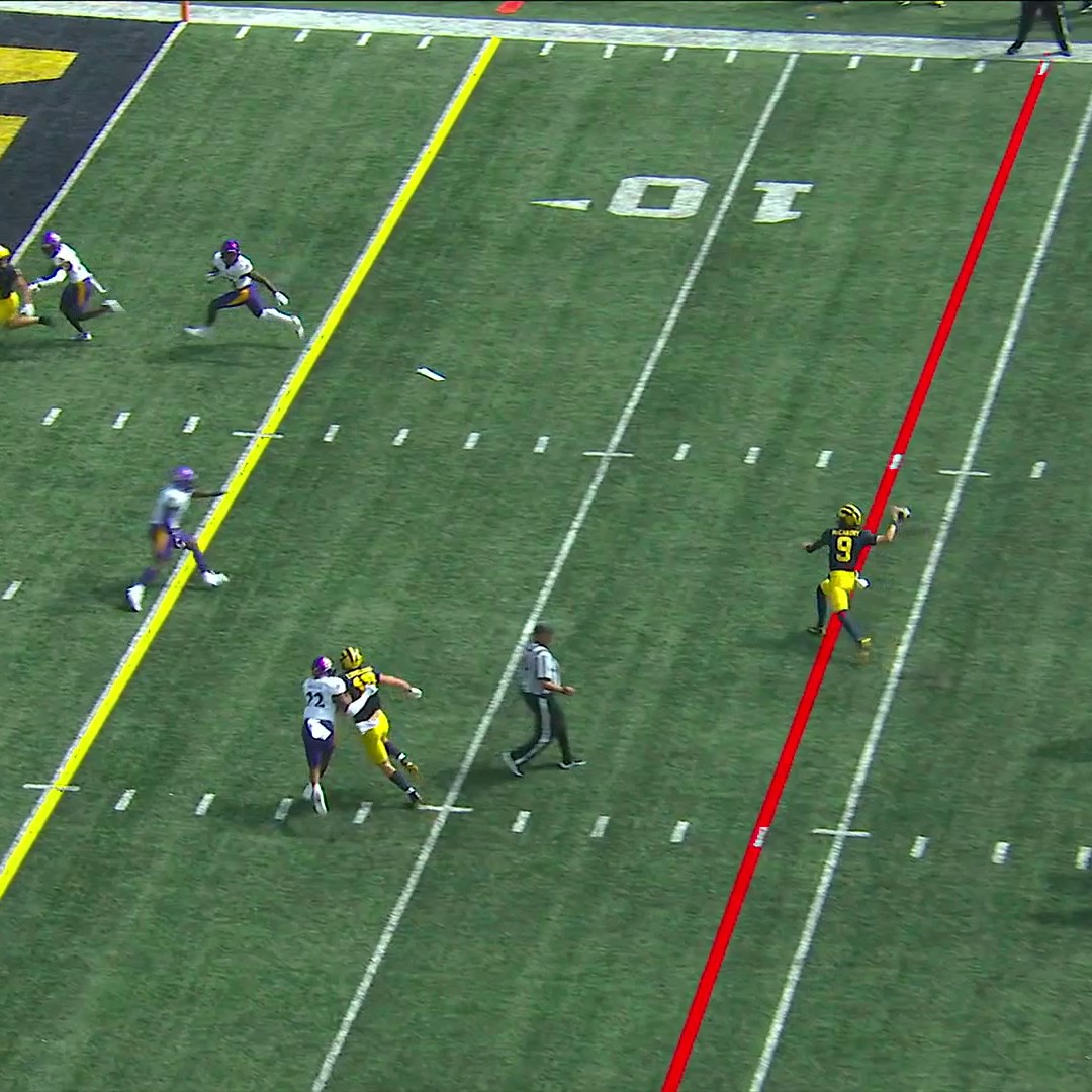 He scored our first TD of the year last year and Roman Wilson did it again this year!