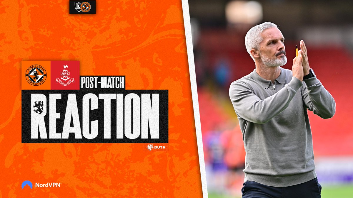 🗣 "We weren't at our best today but it's the three points that matter the most. The sign of a good team is that, when they don't play as well as they are capable of, they still find a way to win." #DUFC Manager Jim Goodwin reflects on #UTDAIR 👇