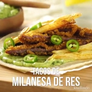 ¿No sabes qué preparar para la comida o la cena? ¡Entonces prueba estos tacos de milanesa! #kiwilimon #recetas 🌮🌶️ Receta 👉