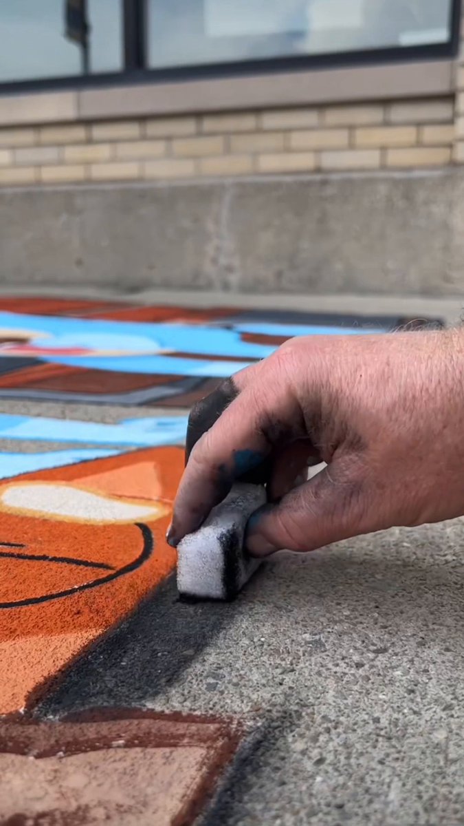 I don't want a valuable life lesson, I just want an ice cream! 🥲 #Bluey #ChalkArt