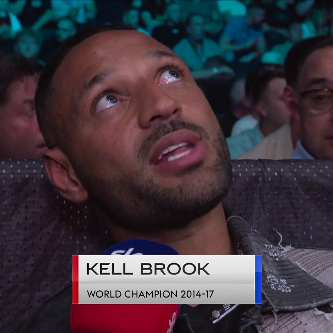 "I'm very interested in the main event..." 👀 Kell Brook on a scouting mission 😮