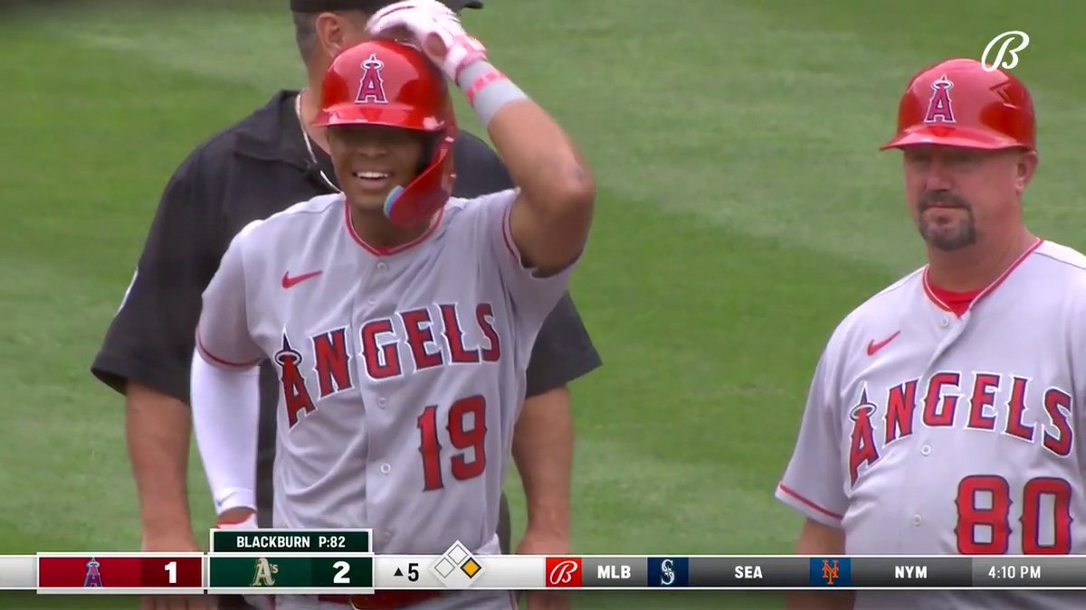 First MLB hit for Kyren Paris‼️ Los Angeles Angels | #GoHalos