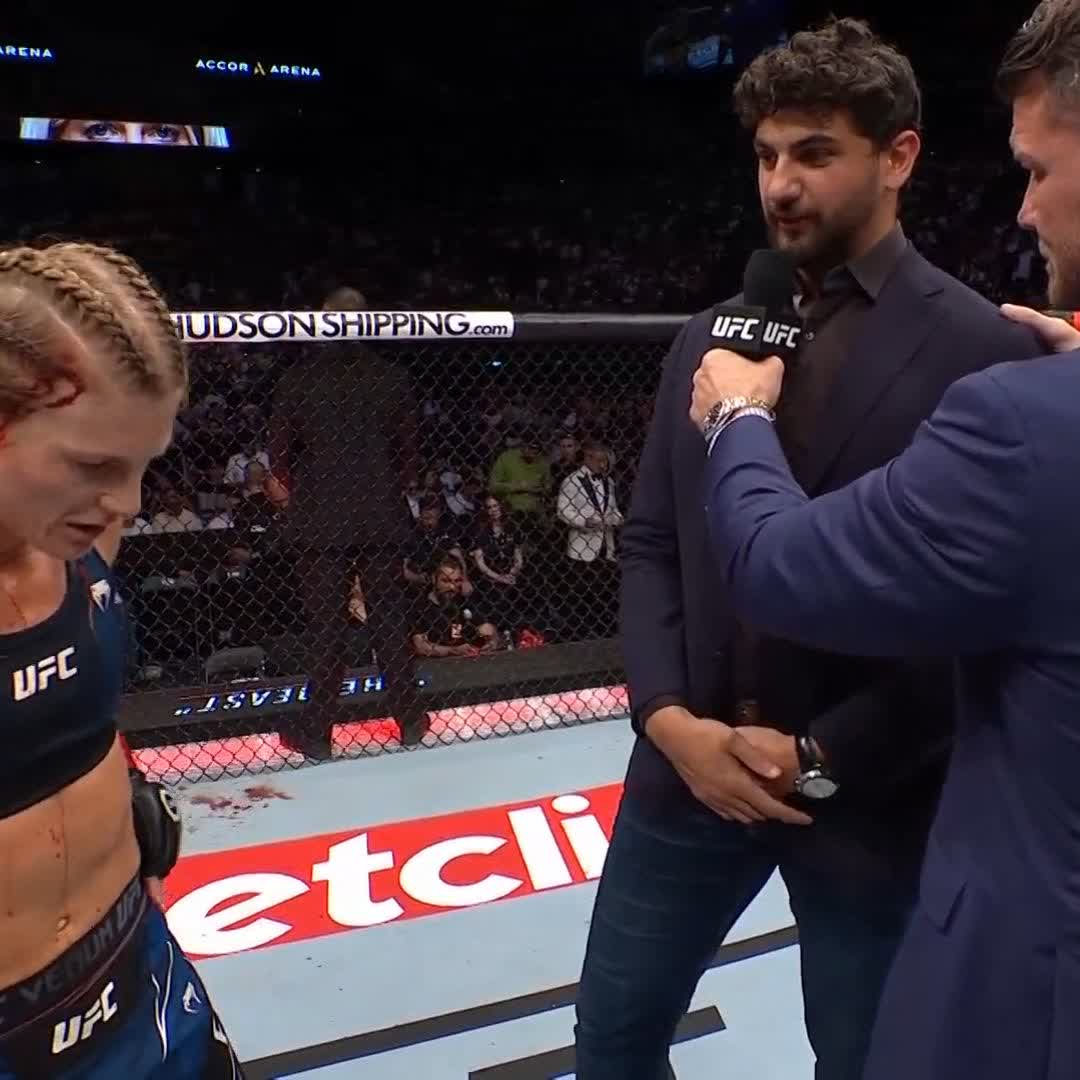 Calling for a title shot next! Manon The Beast FIOROT 🇨🇵 looking for the winner of Grasso vs Shevchenko 2 after that #UFCParis performance