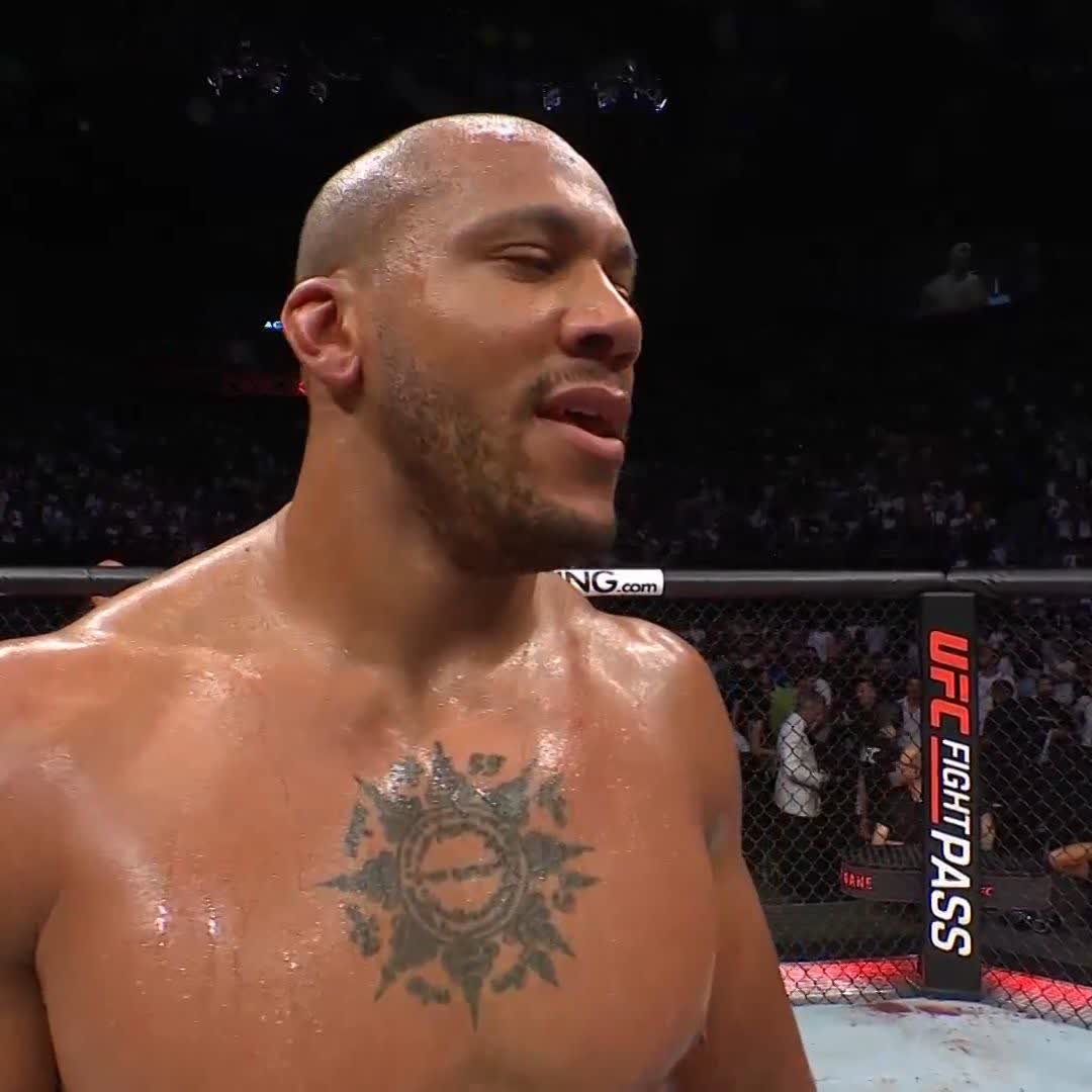 On a mission for gold! @Ciryl_Gane with one goal in mind after his #UFCParis victory