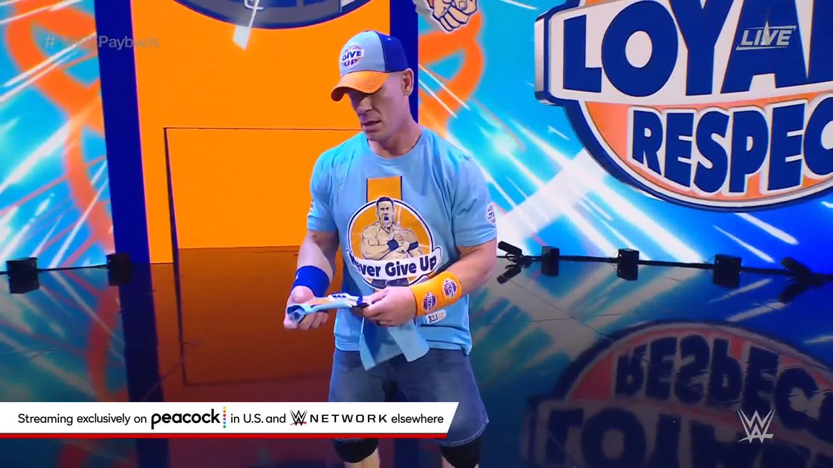 The host of #WWEPayback John Cena is HERE!