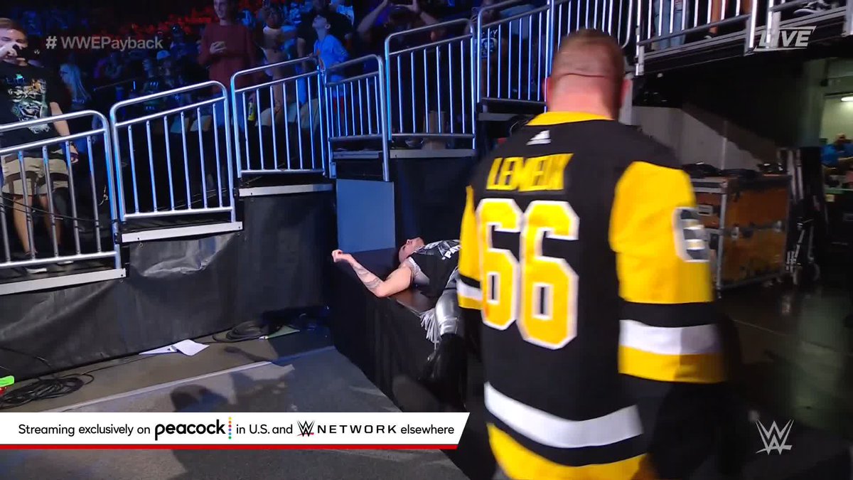 😲😲😲😲😲😲 Kevin delivers the HITZ at #WWEPayback!!! Pittsburgh Penguins
