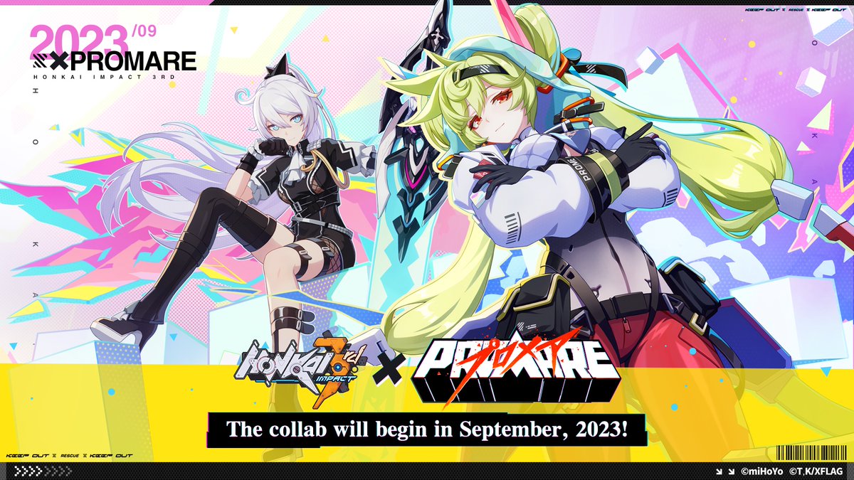 Honkai Impact 3rd x PROMARE Crossover Concept Trailer Herrscher of Flamescion's collab outfit Born in Flames, Chrono Navi's collab outfit Burning Rescue Soul and collab stigma PROMARE: Flame (B) will debut. #HonkaiImpact3rd #PROMARE