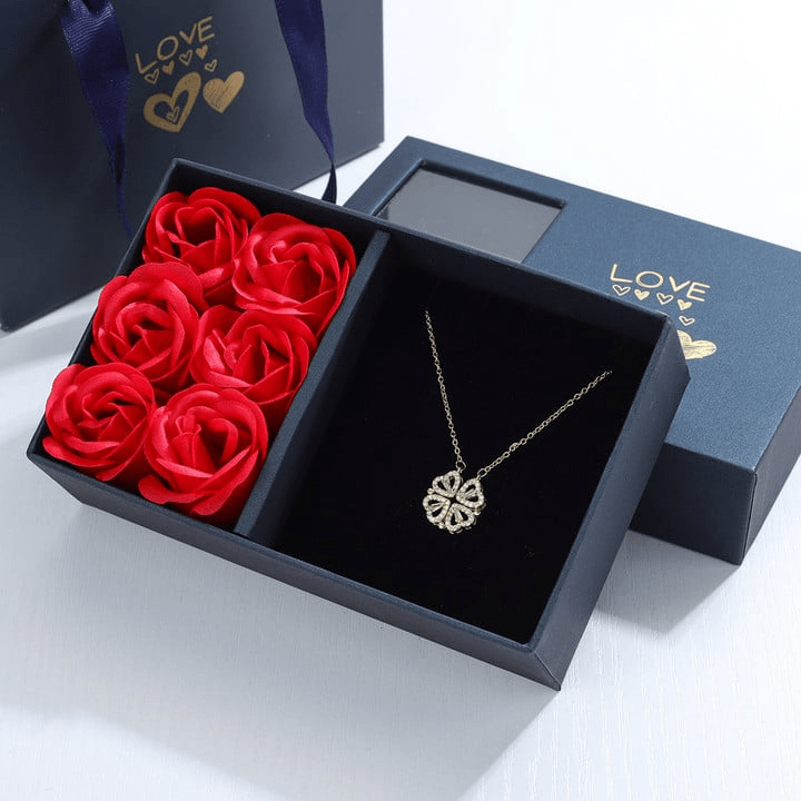 ✨A Gift For Your Loved Ones🍀Clover and Four Hearts Symbolize love and deep affection for someone😘 🎁Get yours👉