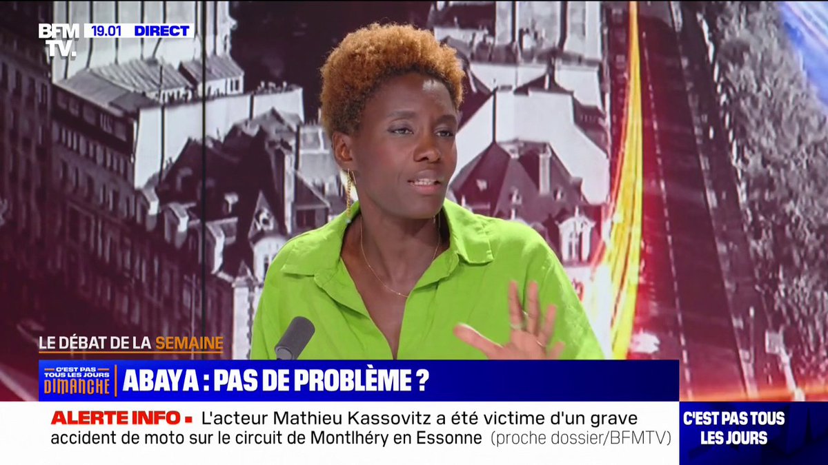 Interdiction de l'abaya à l'école: "Toute cette législation s'inscrit dans un fil raciste", affirme Rokhaya Diallo (Rokhaya Diallo)