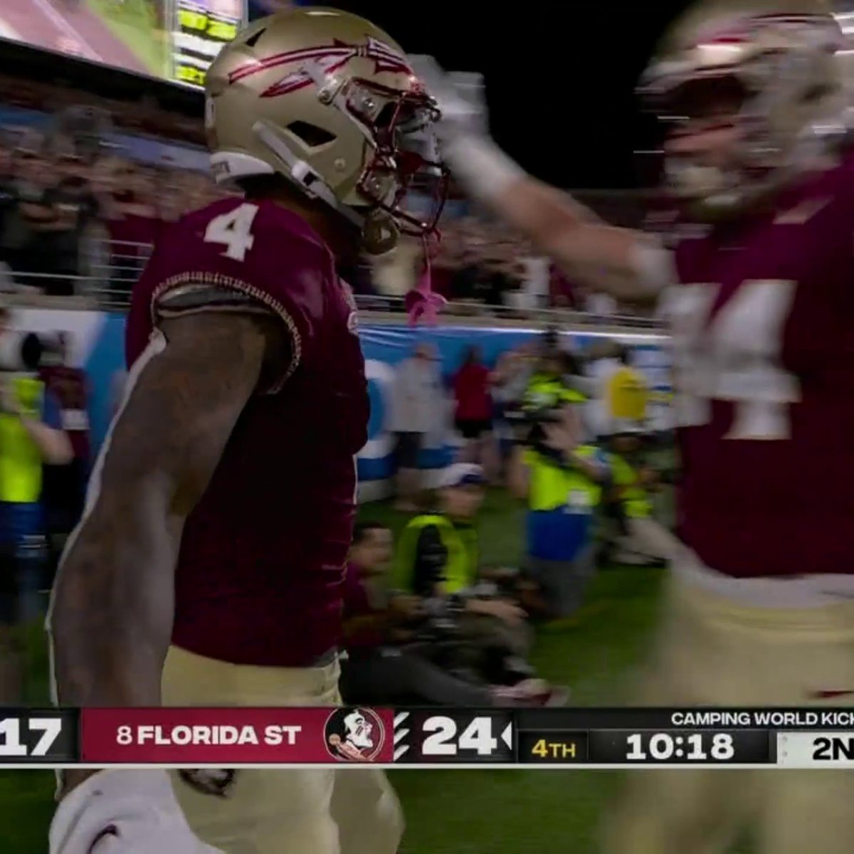 Keon Coleman's third TD of the night 🔥