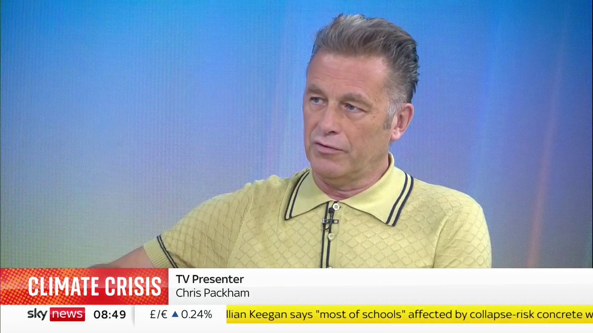 "We're in deep, deep trouble and now is the time to act." Chris Packham warns that the world will end up in "climate breakdown" unless the transition to solar and wind power is made as a matter of urgency. Latest: 📺 Sky 501, Virgin 602 and YouTube
