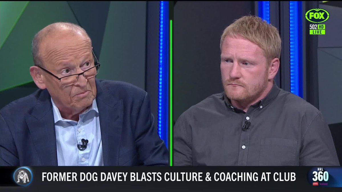 "He didn't like it because he wasn't getting picked" - James Graham stands his ground against Buzz on why Andrew Davey left the Bulldogs. 📺Watch #NRL360 on Ch. 502 or stream via Kayo Sports