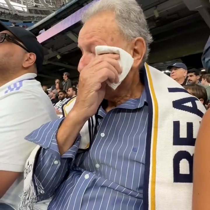 A sus 85 años, el abuelo conoció el Santiago Bernabéu. Imposible no emocionarse.