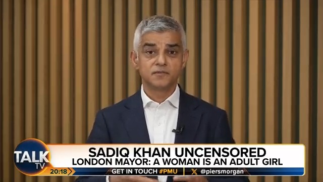 Sadiq Khan tells Piers Morgan what he thinks a woman is 👇 Mayor of London, Sadiq Khan | Sadiq Khan | Piers Morgan | #PMU