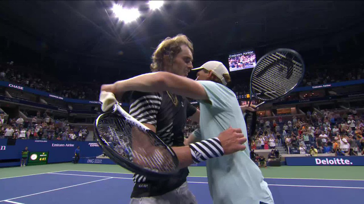 Alexander Zverev and Jannik Sinner treated the #USOpen to a classic!