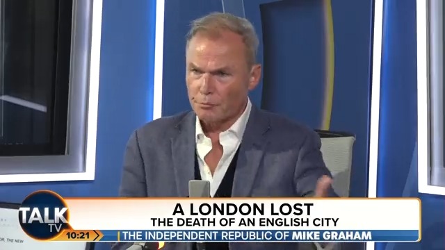 “It’s not a British or much less an English city anymore.” Peter Whittle fears that increased migration into London has diminished the city’s “communal memory”. @iromg | #TalkTV