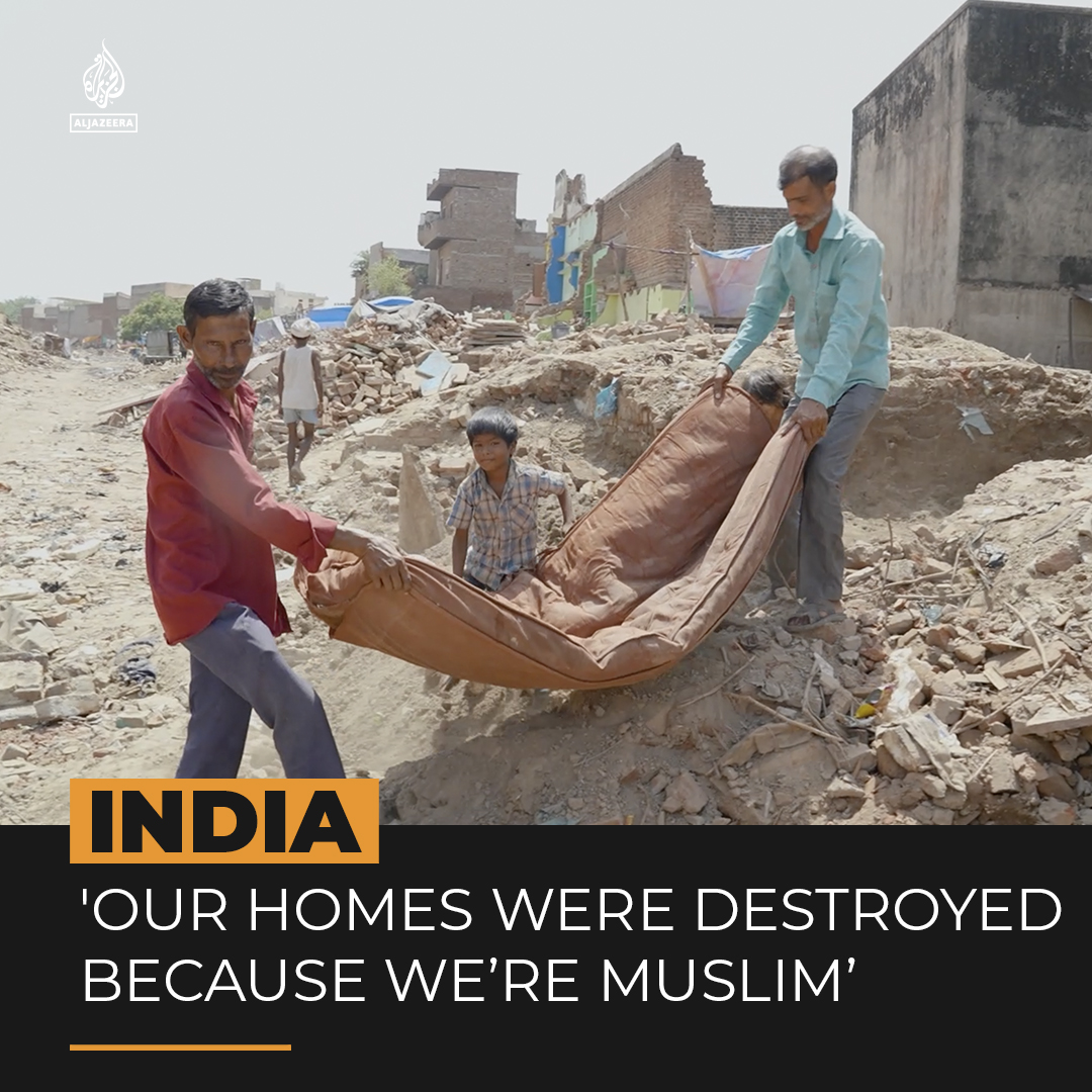 Residents of this neighbourhood in the Indian city of Mathura believe their homes were demolished by the authorities because they’re Muslim ⤵️