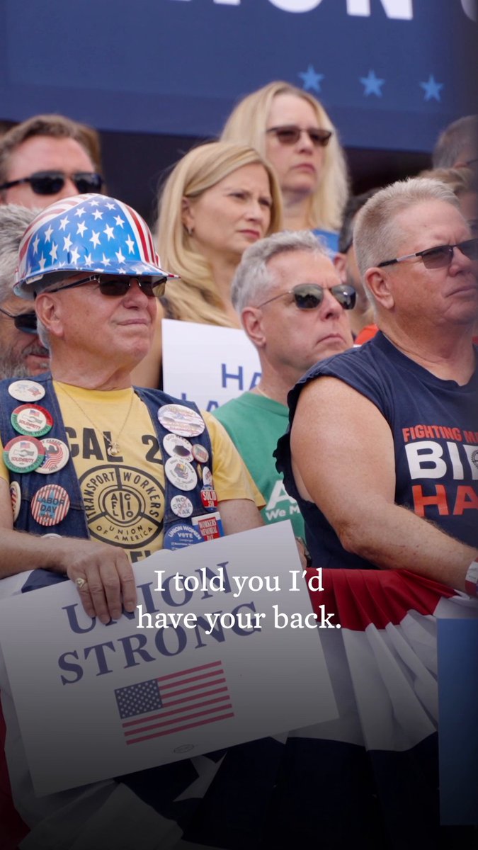 My dad used to tell me a job was about more than a paycheck — it was about being able to look your kid in the eye and tell them it was going to be okay. And mean it. I'm determined to make that a reality for every family in this country.
