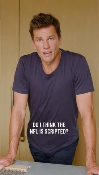 "Do you think I really would've played along with a script that had me losing to Peyton's little brother Eli twice in the Super Bowl?" Tom Brady is not here for people saying the NFL is scripted 😅 (via NFL)
