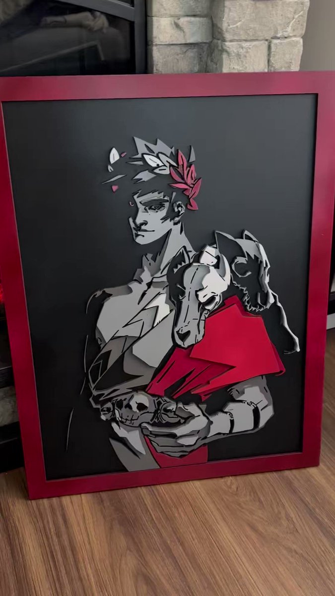 For my first ever laser cutting project, I designed this layered portrait of Zagreus from Hades! What do you guys think of it? 👀