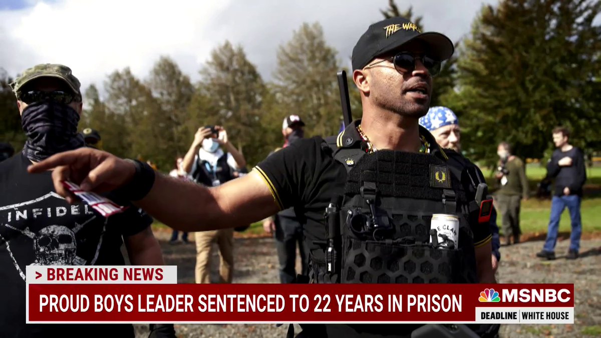 Former Proud Boys leader Enrique Tarrio is sentenced to 22 years in prison, the longest Jan. 6 sentence to date. Andrew Weissmann tells Deadline White House why the sentencing is also "not a good thing for Donald Trump."
