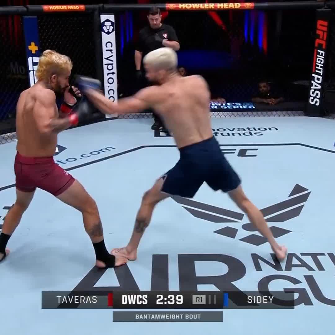 Serhiy Sidey drops the HAMMER 💥 Big first round finish on #DWCS Week 5!