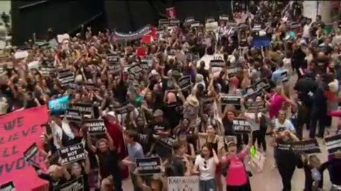 None of the people who organized this at the Capitol during Kavanaugh’s hearings were sentenced to 22 years in jail for seditious conspiracy.