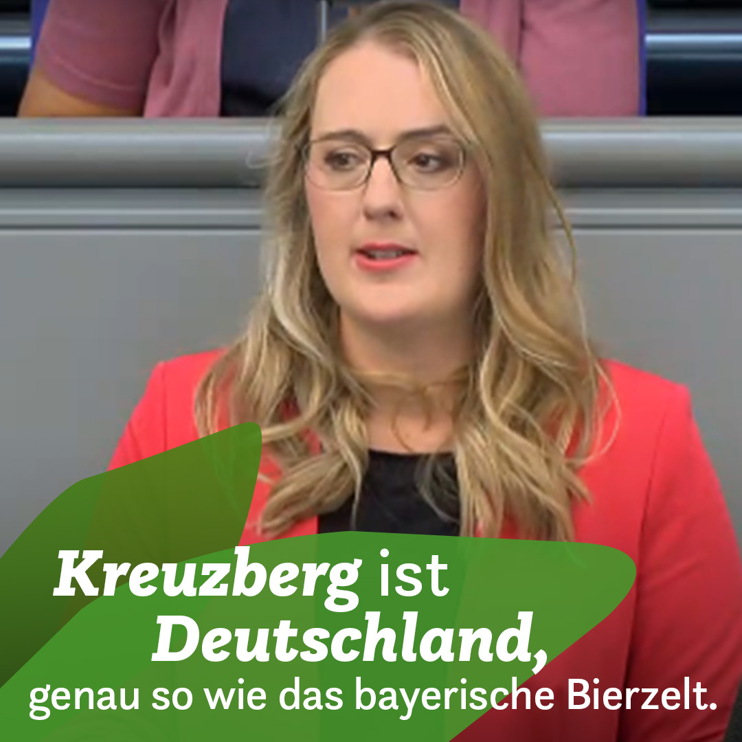 „Eine CDU, die anfängt zu definieren, wer normal ist und wer nicht, wer deutsch ist und wer nicht, wer dazugehört und wer nicht, die geht einen gefährlichen Weg“ – unsere Fraktionsvorsitzende Katharina Dröge heute zu #Kreuzberg, #Gillamoos und Merz 🔥👇