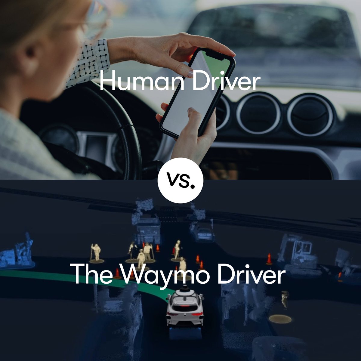 Our latest research findings in collaboration with Swiss Re, one of the largest reinsurers in the world, are clear: In 3.8M rider-only miles, the Waymo Driver significantly reduced bodily injury &amp; property damage claims in comparison to the human baseline.