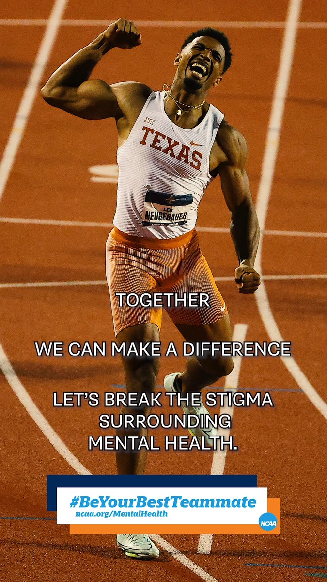 Behind every game, hidden struggles persist. To all student-athletes, know you're not alone in your fight. Together, we can break the stigma surrounding #MentalHealth. 💙 #BeYourBestTeammate |