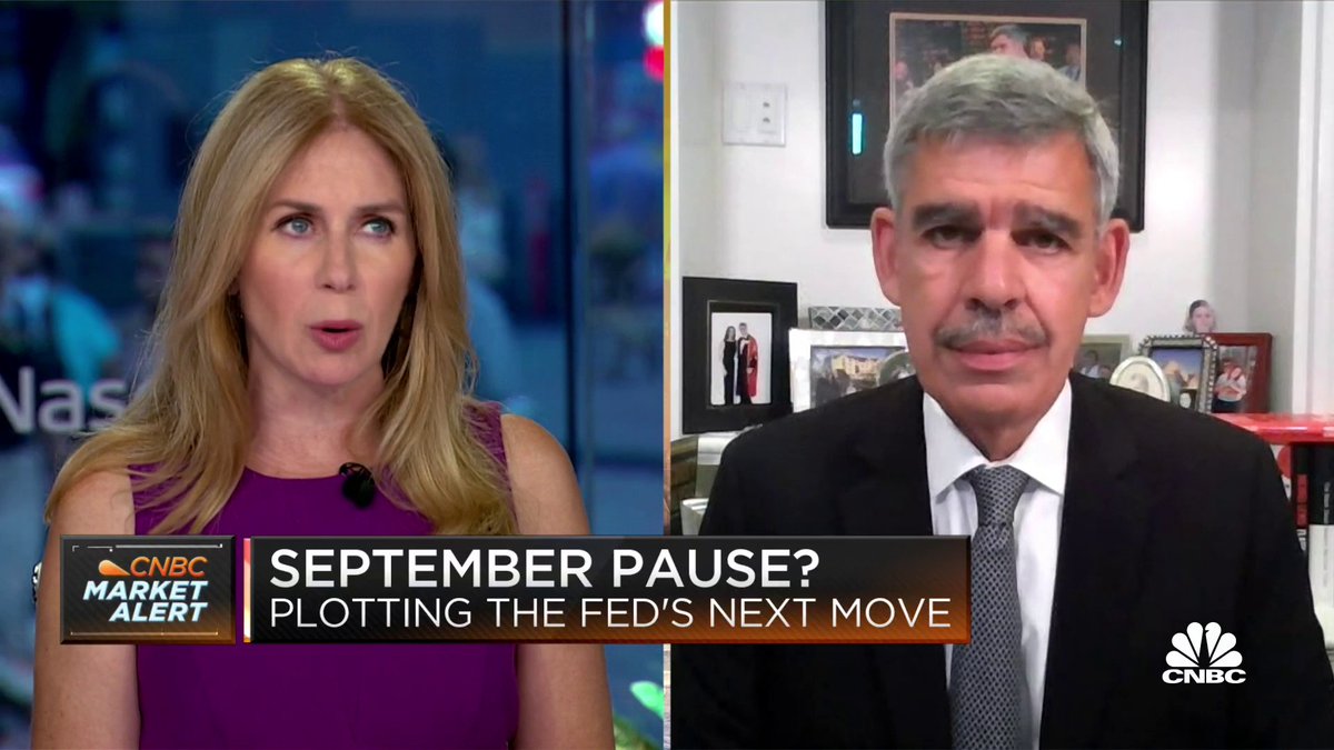 "Based on the fact that the Fed is highly data dependent, I think they will not raise rates this month," says Mohamed A. El-Erian. "But they will keep the door open for at least one more rate hike in the future."
