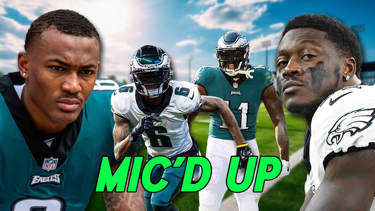 6 AND 11 on the mic? Oh yeah, this is gonna be good DraftKings | #FlyEaglesFly