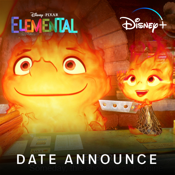 We have some 🔥 news! Disney and Pixar’s #Elemental is coming to #DisneyPlus September 13!