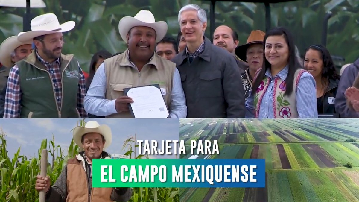 Apoyamos a más de 149,000 productores con la Tarjeta para el #CampoMexiquense. #6toInformeEdoméx