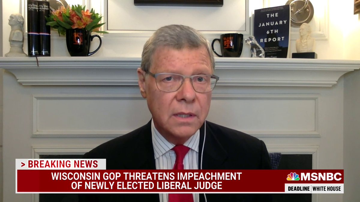 "What they are proposing...is to have this vote to really wipe out the vote of nearly one million Wisconsinites... Republicans have decided they don't want a liberal majority on the court so they are simply going to nullify the election" - Charlie Sykes w/ Nicolle Wallace