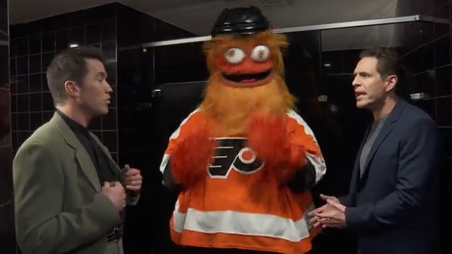 .Gritty was up to no good in that stall