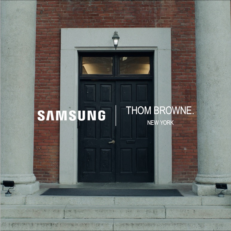 Introducing the #GalaxyZFold5ThomBrowneEdition, seamlessly mixing iconic fashion with cutting edge technology for an irresistible foldable experience. Available for purchase September 12th. THOM BROWNE. #GalaxyxThomBrowne Learn more: