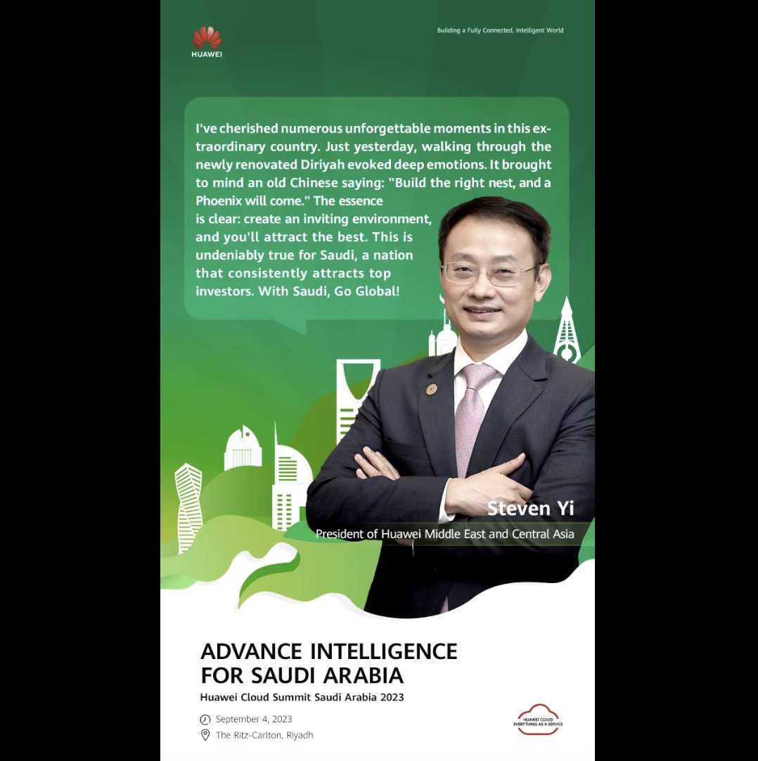 At Huawei Cloud Summit Saudi Arabia 2023, #Huawei executives highlighted how the newly launched #HuaweiCloud Riyadh Region will help promote digital-led economic growth in the country. Learn more: