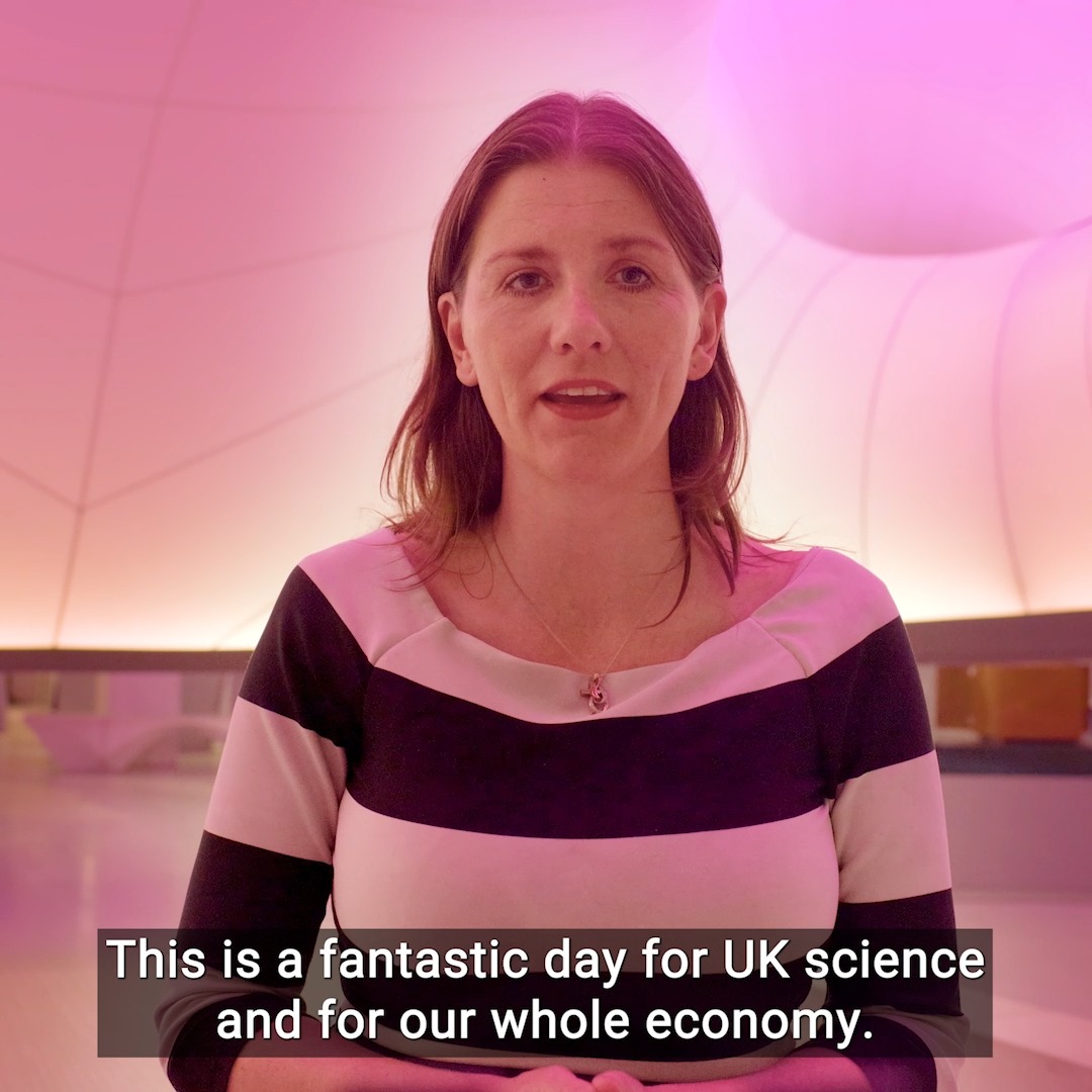 A fantastic day for UK science. Secretary of State @MichelleDonelan explains why the UK associating to Horizon Europe is a landmark moment for British science, for the future of international R&amp;D collaboration, and for our economy 👇🎥