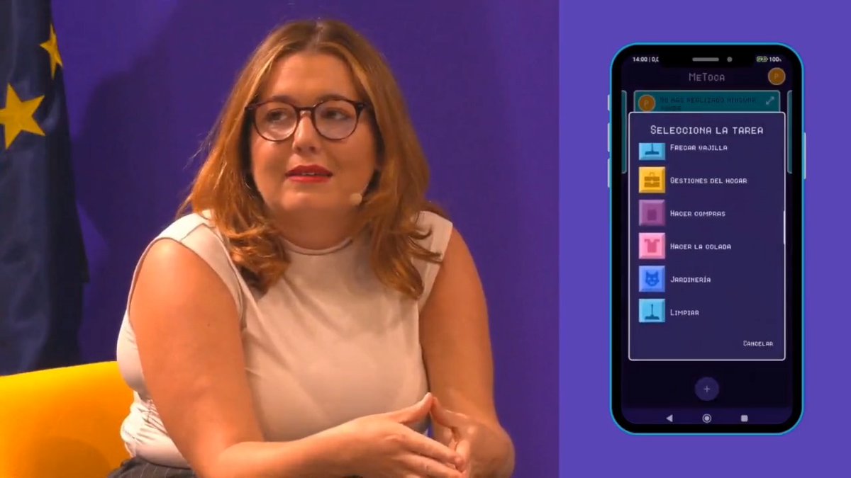 📹 Ángela Rodríguez Pam 🏳️‍🌈 ♀️ explica cómo funciona la app #MeToca para repartir de forma corresponsable las tareas de cuidados 👇🏾 ✅ Reconoce la diversidad familiar y de convivencia ✅ Incluye el cuidado de menores, mayores y personas dependientes ✅ Visibiliza la carga mental