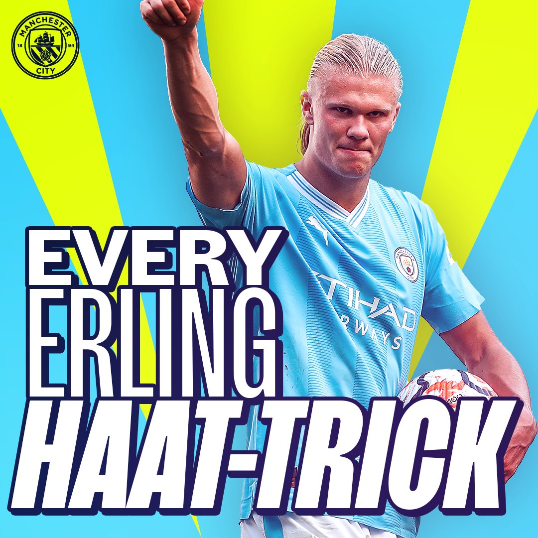 All 7️⃣ of 's City hat-tricks! 🎩⚽️