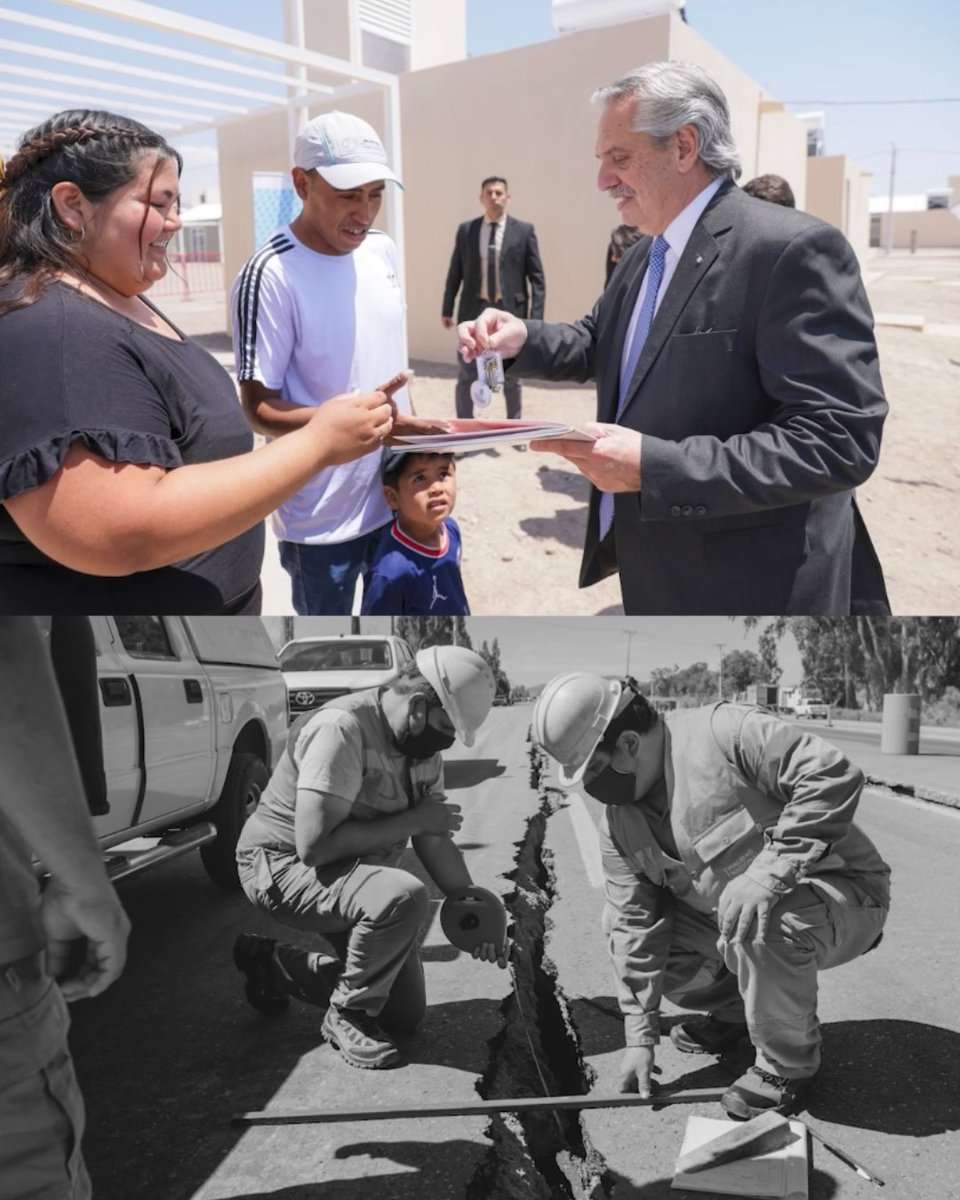 Las familias de San Juan que perdieron sus casas por el terremoto de 2021 ya tienen su nueva vivienda 🏘️ A través de un Estado presente y gracias al gran esfuerzo de tantas y tantos trabajadores, cumplimos nuestra promesa.