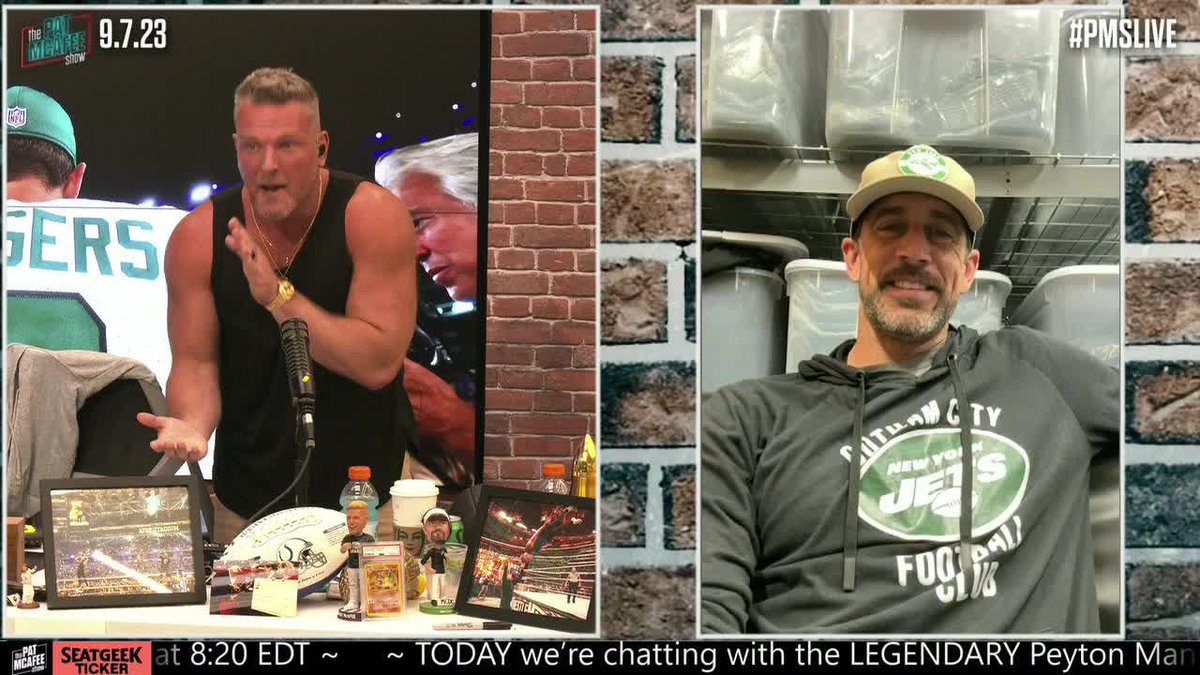 Aaron Rodgers. Every Tuesday. Confirmed on the Pat McAfee 👏