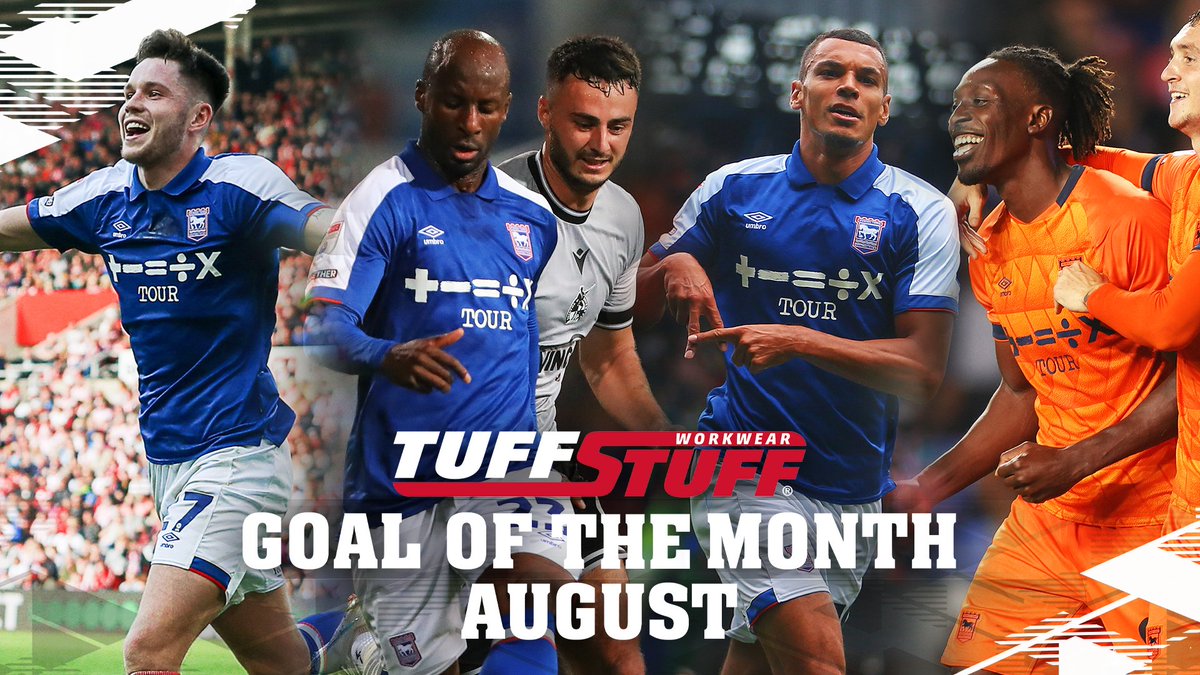 ⚽️ It's time to choose the Goal of the Month for August! Which strike gets your vote? 🗳 TUFFSTUFF WORKWEAR | #itfc