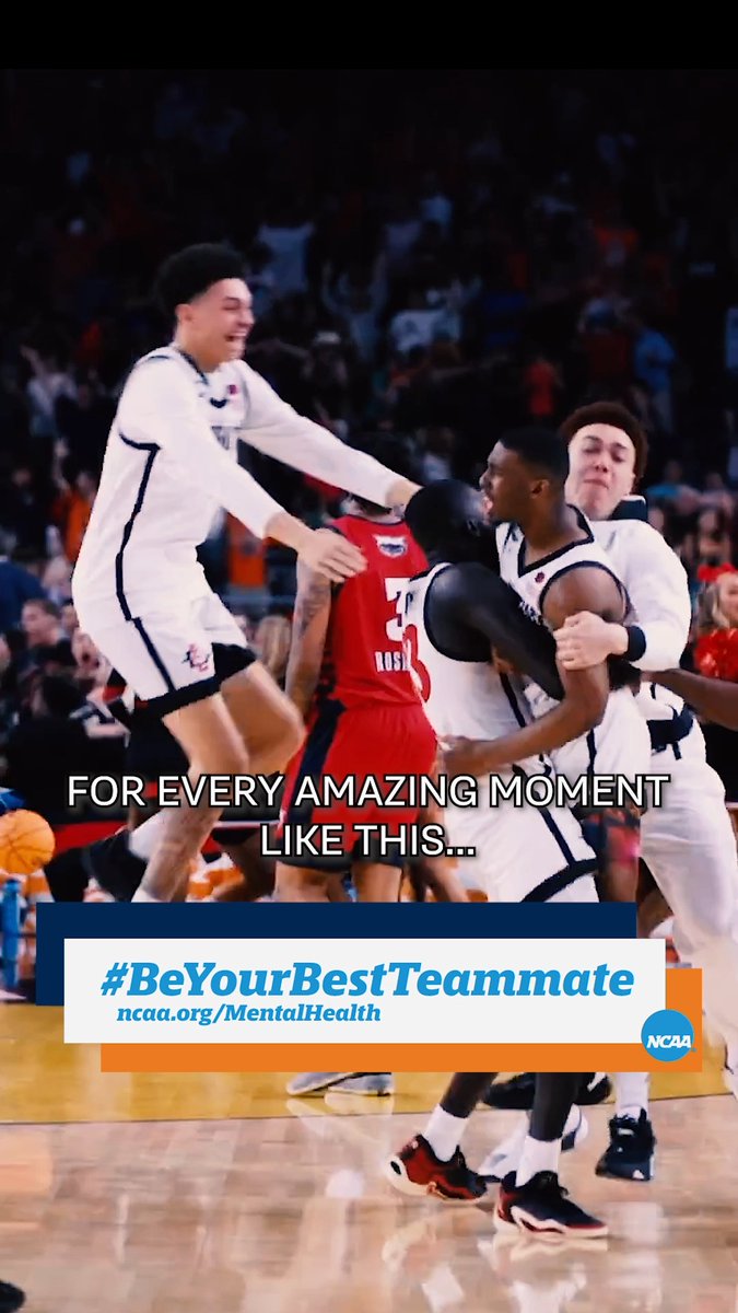 As a student-athlete, you'll experience great wins and tough challenges. Remember to celebrate the victories and #BeYourBestTeammate and look after your mental well-being. 💙 🔗