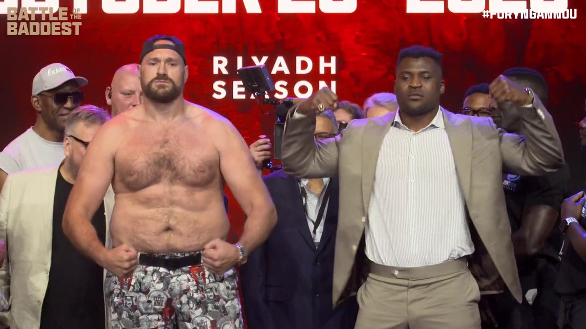 ๐จ๐จ TYSON FURY VS. FRANCIS NGANNOU LE PREMIER FACE ร FACE ๐ FURY EST IMMENSE MDRRR