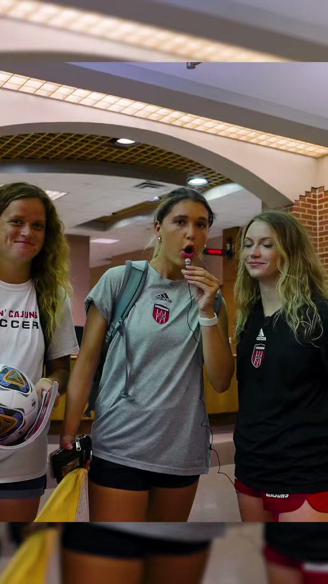 The vibes are set in Louisiana .... and we'll take a poster 🙋 #NCAASoccer x 🎥 Louisiana Ragin' Cajuns® Soccer