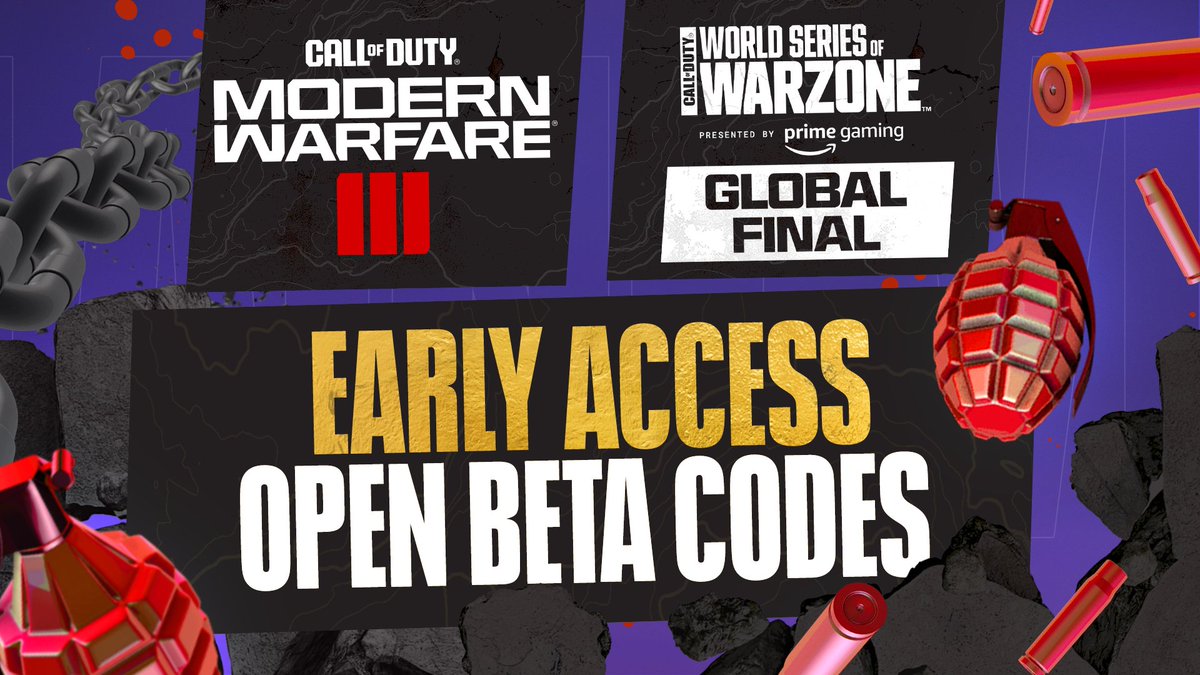 ‼ We know what you really want 😏 Watch #WSOWGlobalFinal on September 16 for a chance to win a MWIII Beta Code! 🎁 Learn more on how to enter: