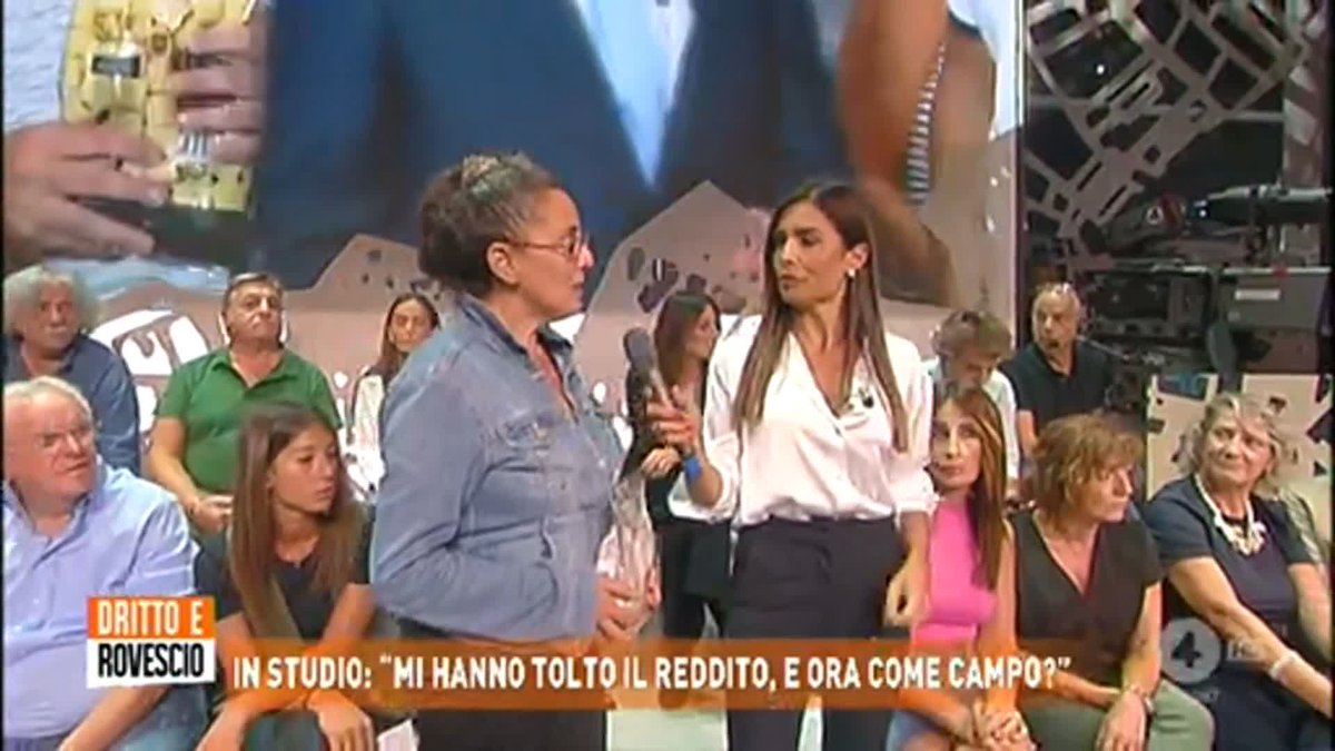 "Mi hanno tolto il reddito e ora come campo?" La testimonianza in studio a #Drittoerovescio