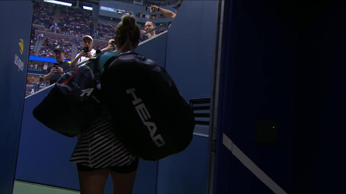 Semifinals start now! 📣 Coco Gauff vs. Karolina Muchova Walkouts Presented by Mount Sinai Health System